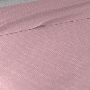 Jogo de lençóis Plumeti reversível rosa 2