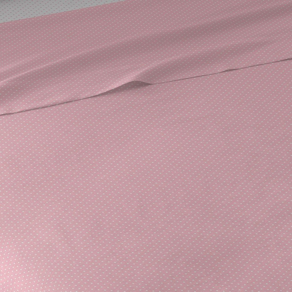 Jogo de lençóis Plumeti reversível rosa