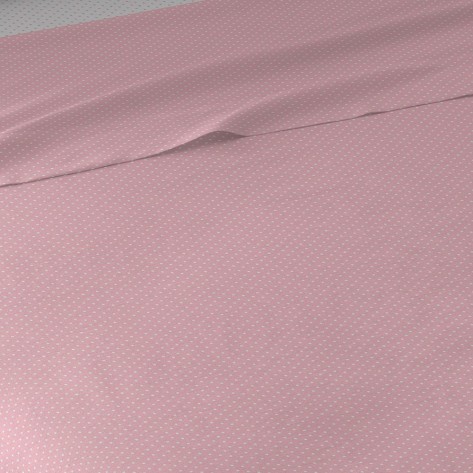 Jogo de lençóis Plumeti reversível rosa cama-90