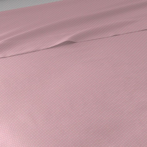 Jogo de lençóis Plumeti reversível rosa