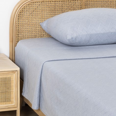 Jogo de lençóis térmicos Oscar azul indigo Jogo de lençóis térmicos Oscar azul indigo