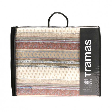 Jogo De Lençóis Flanela Carmela Castanho Jogo De Lençóis Flanela Carmela Castanho