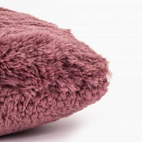 Almofada pelo sherpa malva rosa 45x45 almofadas-quadradas-lisas