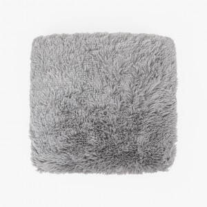 Almofada Sherpa Cinza