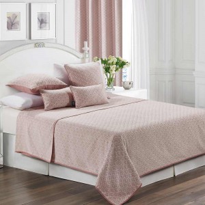 Colcha fina jacquard chenilla Sol malva