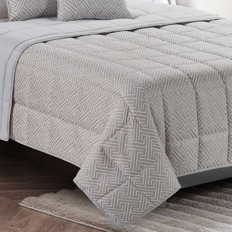 Colcha jacquard chenilla Elvira cinza - 120gr Colcha jacquard chenilla Elvira cinza - 120gr