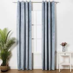 Cortina New veludo azul índigo cortinas-e-estores