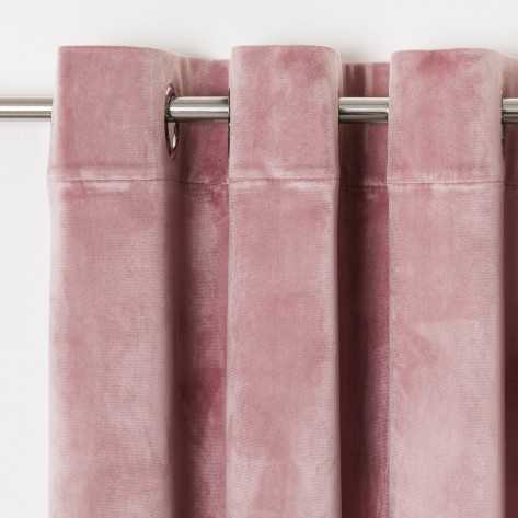 Cortina New veludo rosa palo cortinas-e-estores