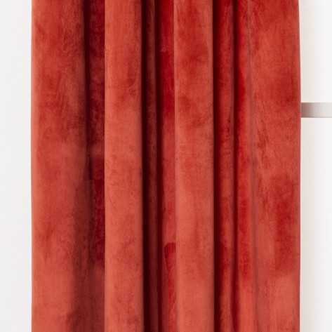 Cortina New veludo cor telha cortinas-e-estores