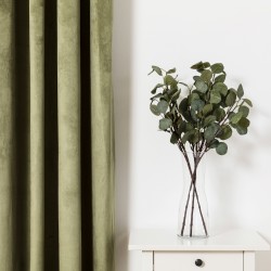 Cortina New veludo verde caça cortinas-e-estores
