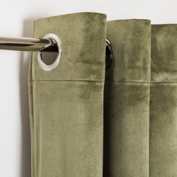 Cortina New veludo verde caça cortinas-e-estores