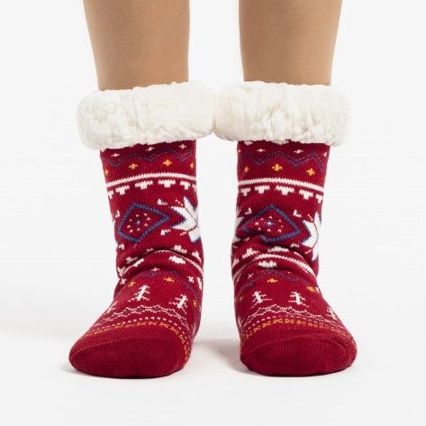 Meias Odense vermelho