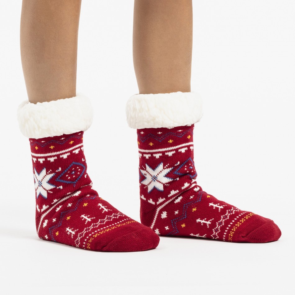 Meias Odense vermelho