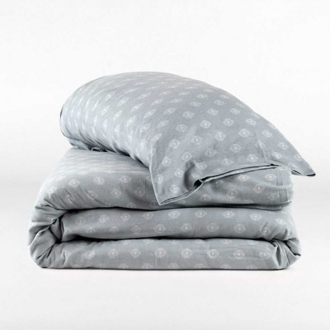 Capa de edredão flanela Boga verde tiffany