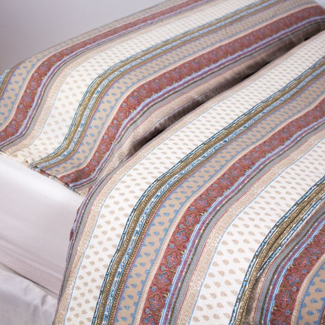 Capa de edredão flanela Carmela castanho