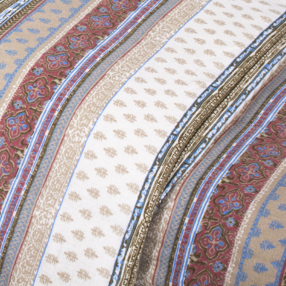 Capa de edredão flanela Carmela castanho