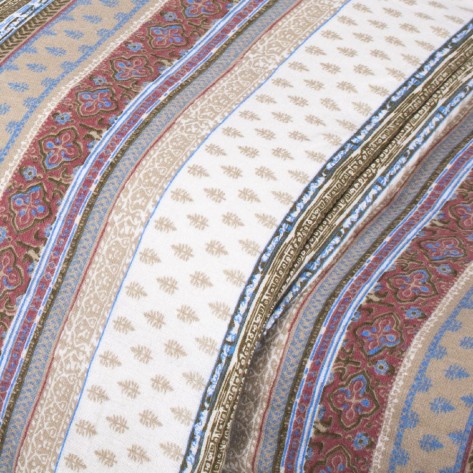 Capa de edredão flanela Carmela castanho