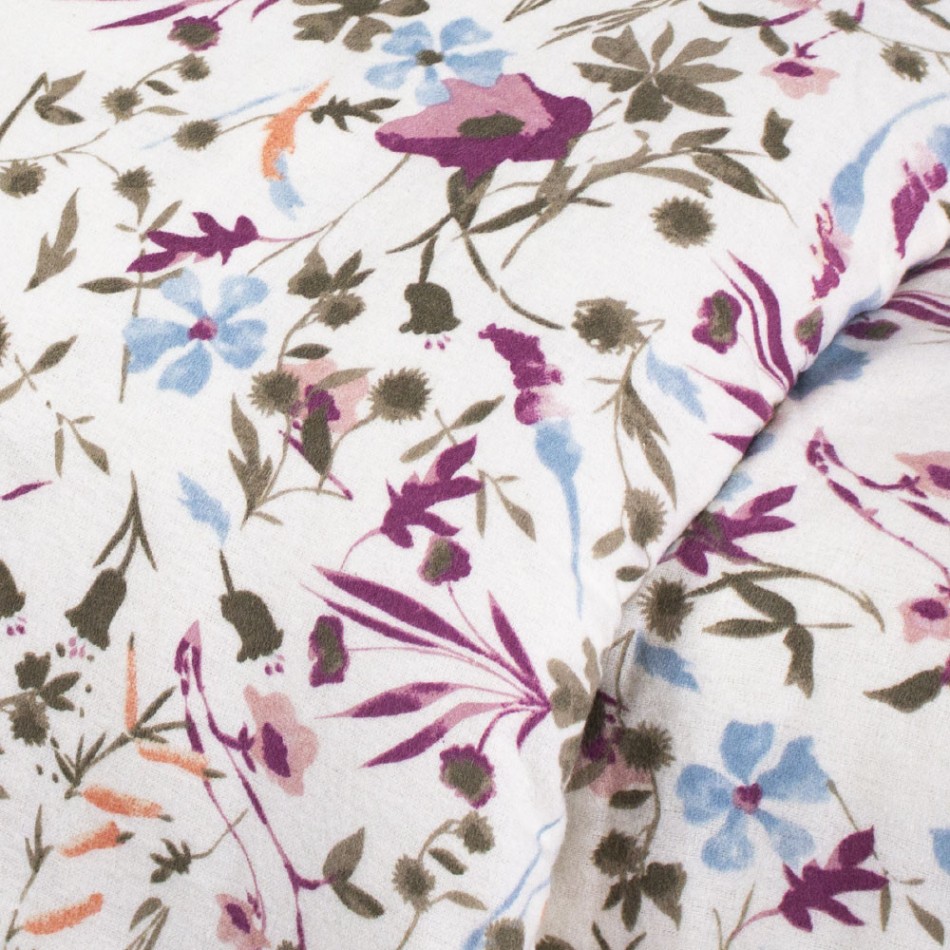 Capa de edredão flanela Ñoke azul indigo