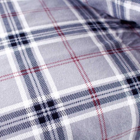 Capa de edredão flanela Cuadro Víctor cinza Capa de edredão flanela Cuadro Víctor cinza