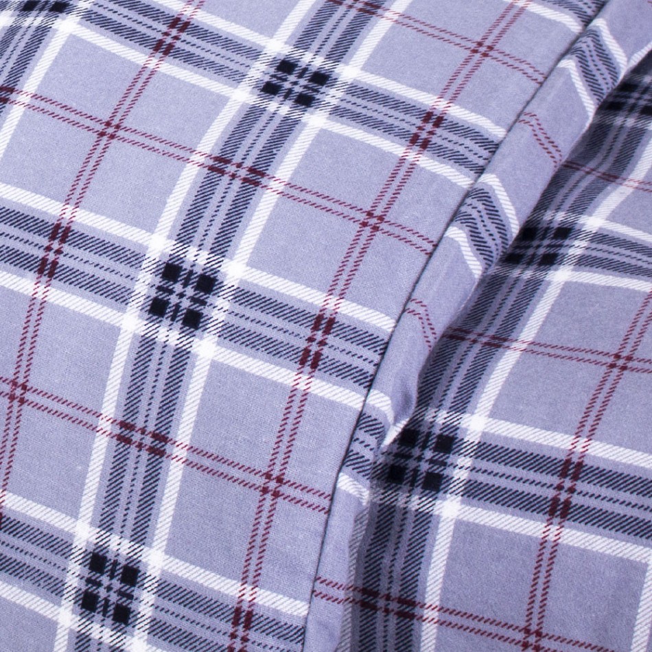 Capa de edredão flanela Cuadro Víctor cinza