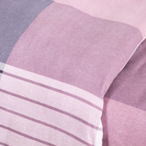 Capa de edredão flanela Cuadro Vanesa malva rosa Capa de edredão flanela Cuadro Vanesa malva rosa