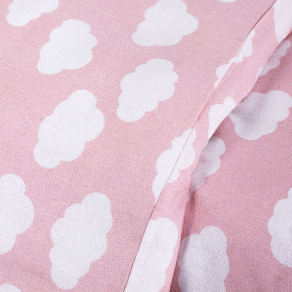 Capa de edredão flanela Nube rosa