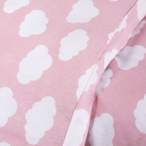 Capa de edredão flanela Nube rosa Capa de edredão flanela Nube rosa