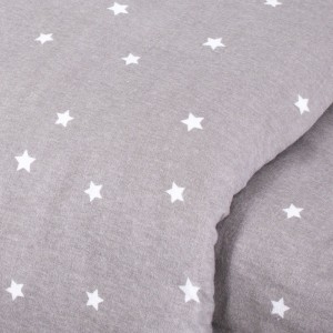 Capa de edredão flanela Estrella cinza 2
