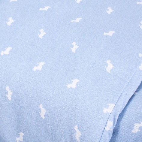 Capa de edredão flanela Potter azul celeste Capa de edredão flanela Potter azul celeste