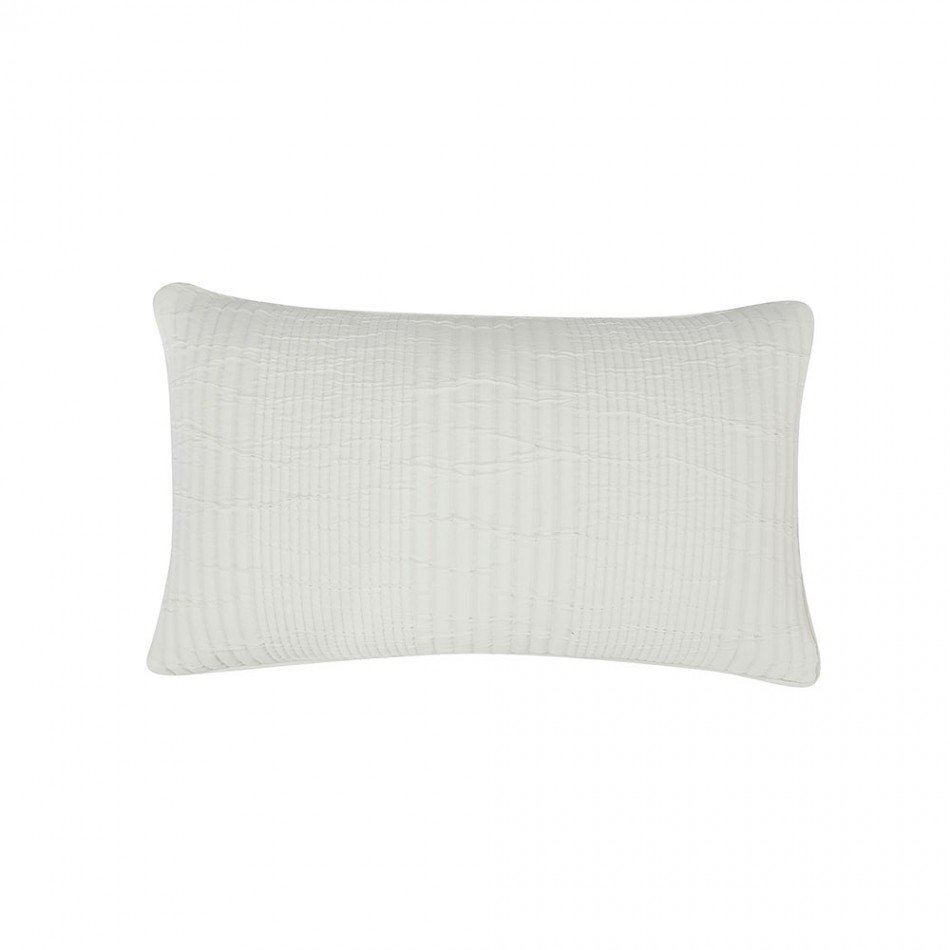Almofada retangular duplo tecido algodão 30x50 jacquard Raya Londres branco almofadas-retangulares-estampadas