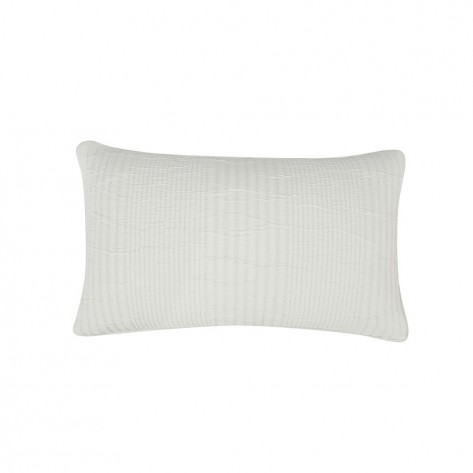 Almofada retangular duplo tecido algodão 30x50 jacquard Raya Londres branco almofadas-retangulares-estampadas