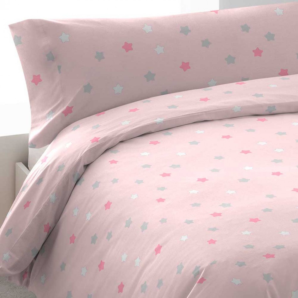 Capa De Edredão Algodão Tuly Rosa