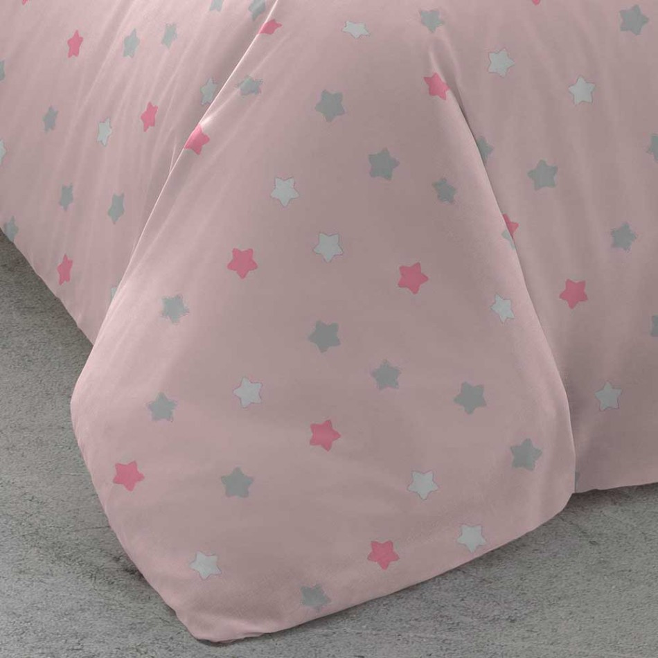 Capa De Edredão Algodão Tuly Rosa