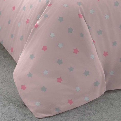 Capa De Edredão Algodão Tuly Rosa