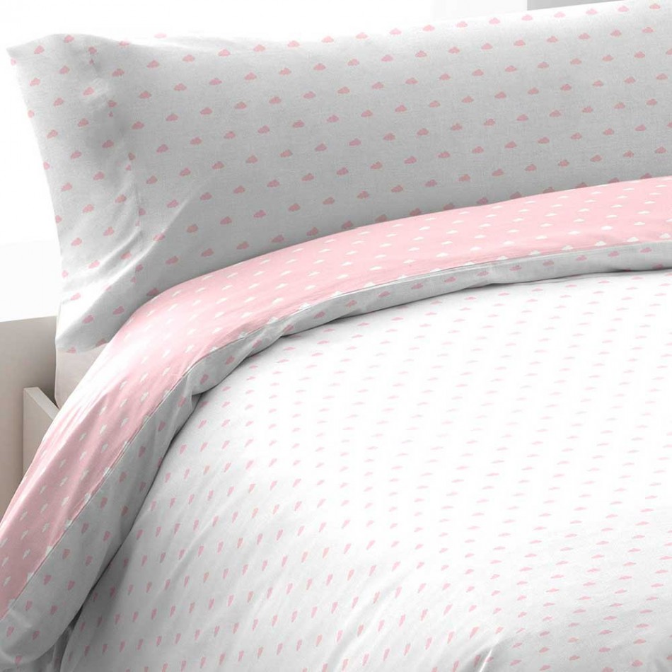 Capa De Edredão Algodão Nubecita Rosa