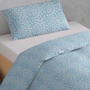 Capa De Edredão Flores Azul Indigo