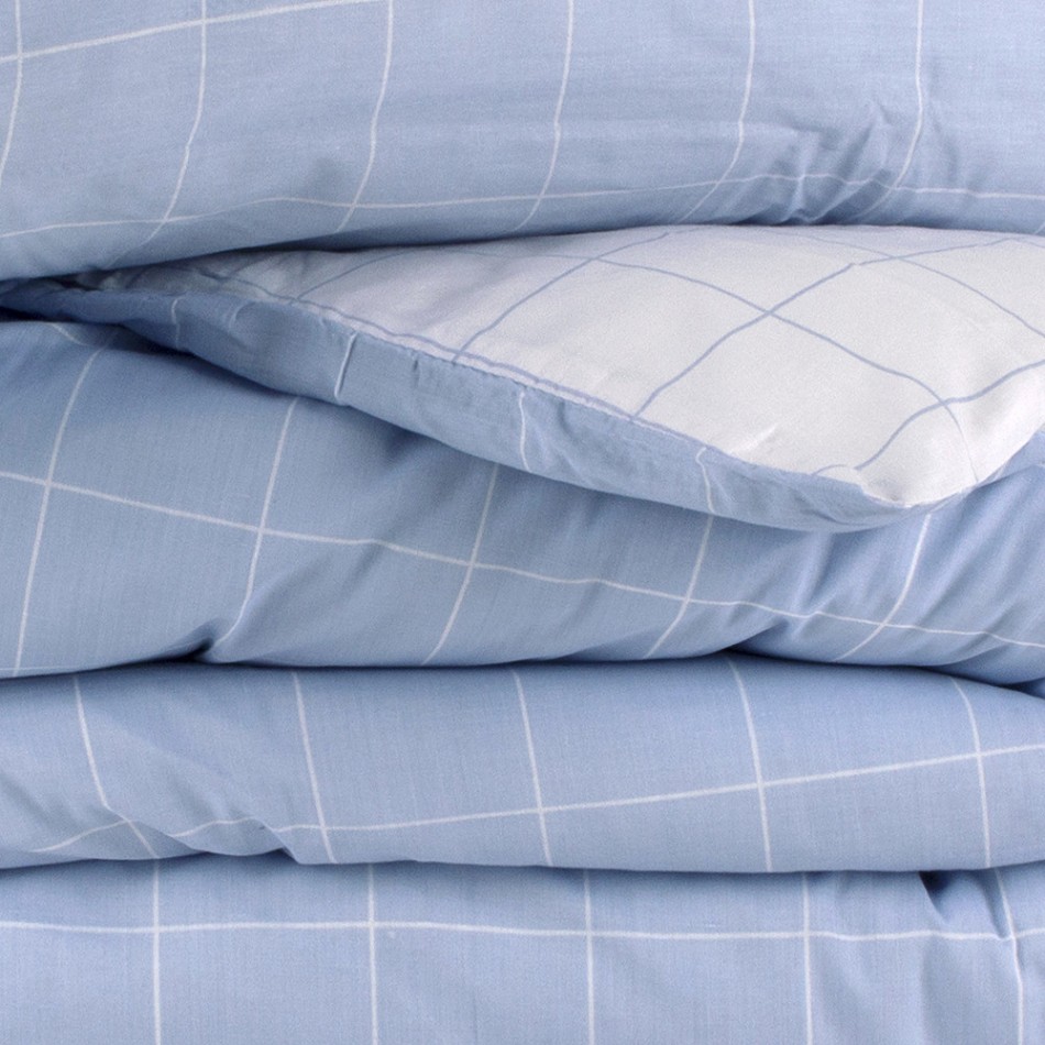 Capa De Edredão Cuadro Ventana Azul Celeste