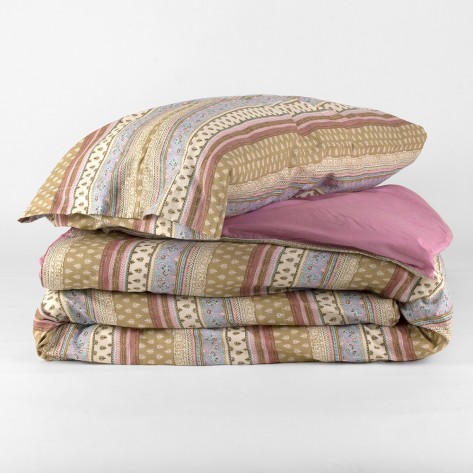 Capa de edredão Carmela rosa Capa de edredão Carmela rosa