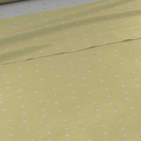 Jogo de lençóis algodão Paola amarelo cama-90