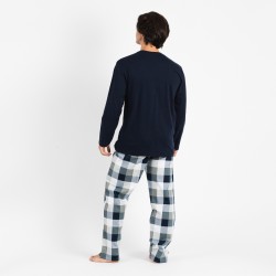 Pijama homem flanela Amsterdam azul pijamas-compridos-homem