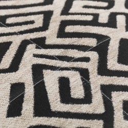 Colcha Jacquard Chenilla Arzai Bege - Preto - 120Gr Colcha Jacquard Chenilla Arzai Bege - Preto - 120Gr