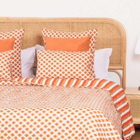 Colcha bouti Ravello cor telha