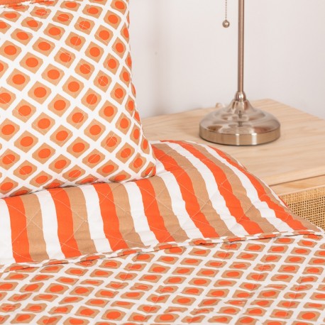 Colcha bouti Ravello cor telha