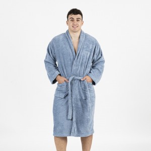 Roupão de Banho Azul Indigo 450gr Unisex 2