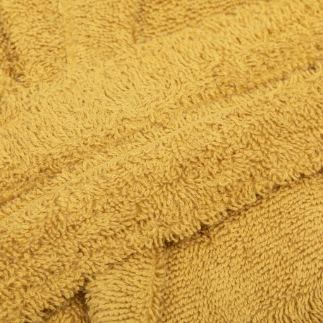 Roupão de banho com capuz mostarda 450gr Unisex