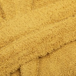 Roupão de banho com capuz mostarda 450gr Unisex