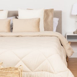 Edredão liso efeito desgaste Edredão liso efeito desgaste