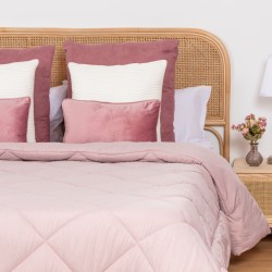 Edredão liso efeito desgaste Edredão liso efeito desgaste