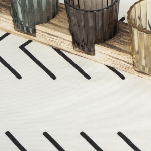 Caminho mesa algodão Almunzar preto 2