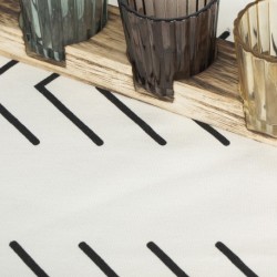 Caminho mesa algodão Almunzar preto Caminho mesa algodão Almunzar preto